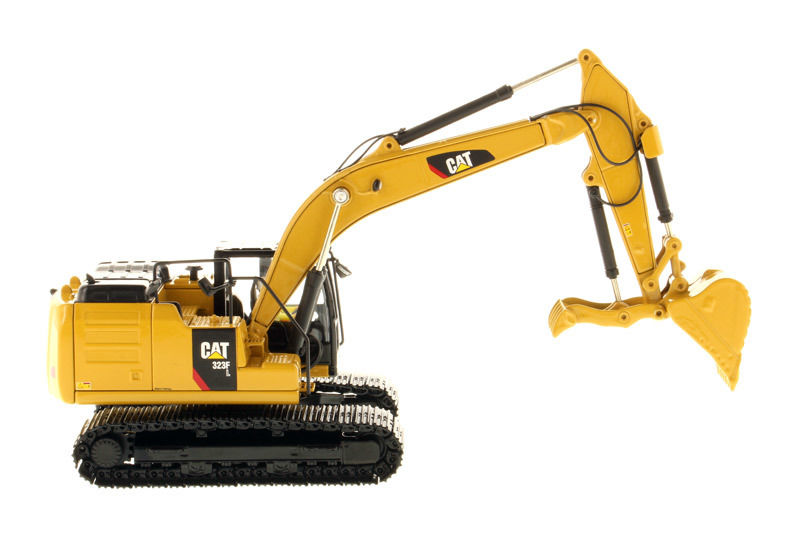 1:64 DM CAT 320F L Xe tải kỹ thuật Excavator Model 85636 với năm công cụ làm việc