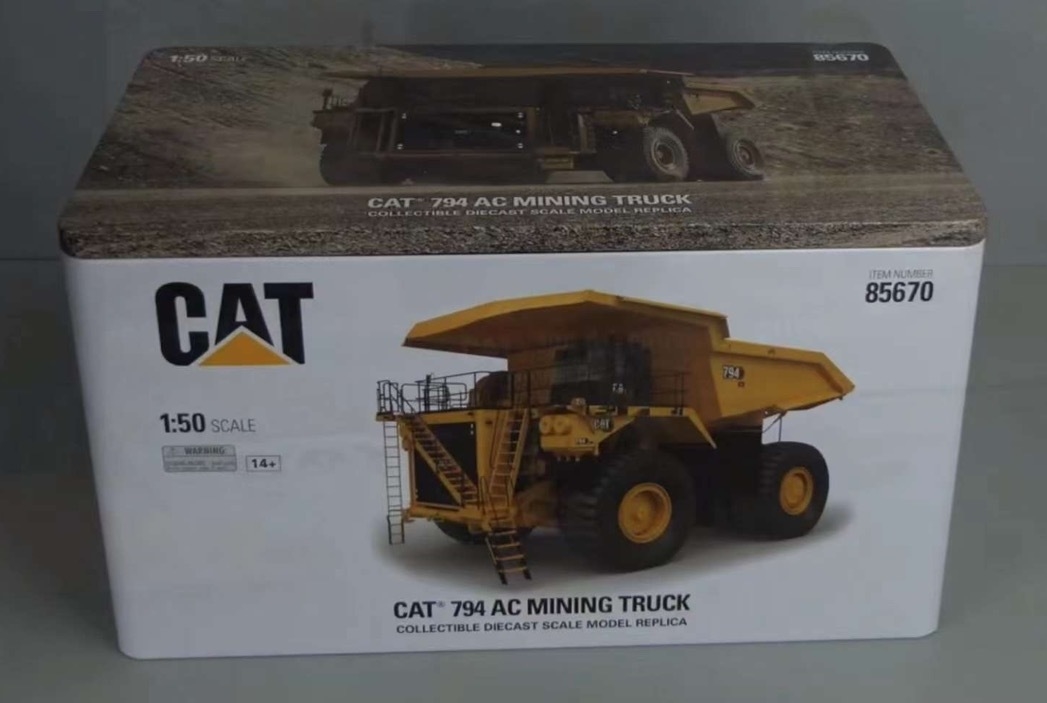 Diecast Masters Mô hình xe tải khai thác siêu lớn CAT 794AC tỷ lệ 1:50, xe ben 85670