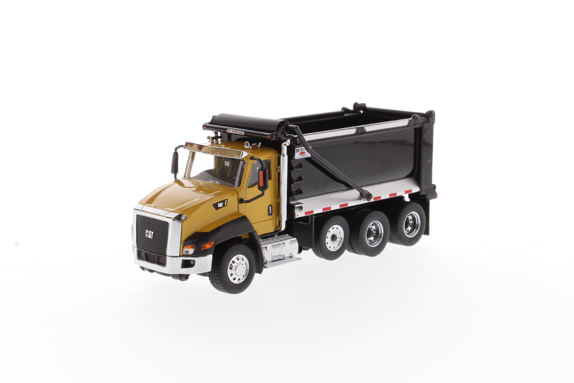 DM 1:50 Xe ben tự động CT660 Day Cab màu vàng hợp kim mô hình 85668