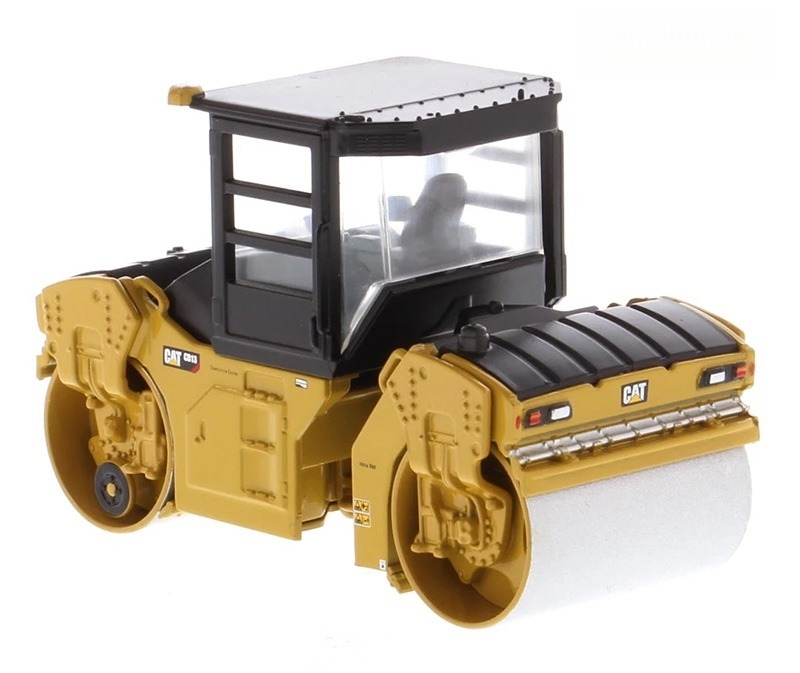 1:64 DM CB-13 Vibratory Roller Diecast Model 85631 Đồ chơi xe tải kỹ thuật thu nhỏ