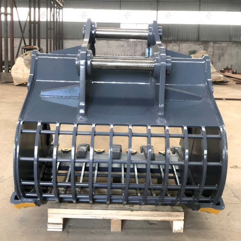Tùy chỉnh 30 tấn Excavator Backhoe Skeleton Riddle Rib Bucket Heavy Duty Trình loại