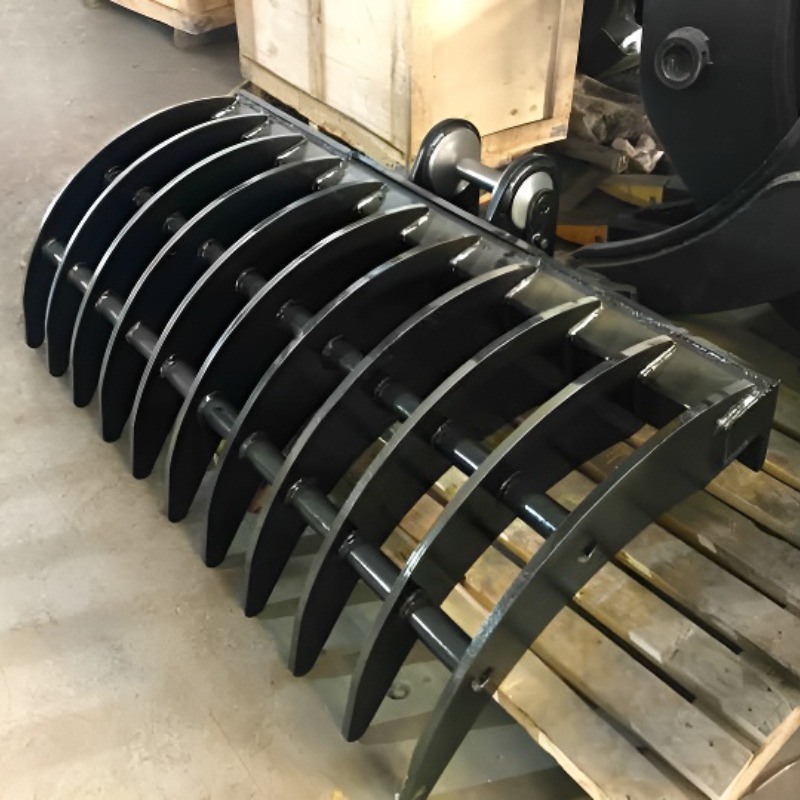 Gầu cào máy xúc 10 tấn PC100-6 tùy chỉnh chất lượng cao, phụ kiện OEM, xây dựng