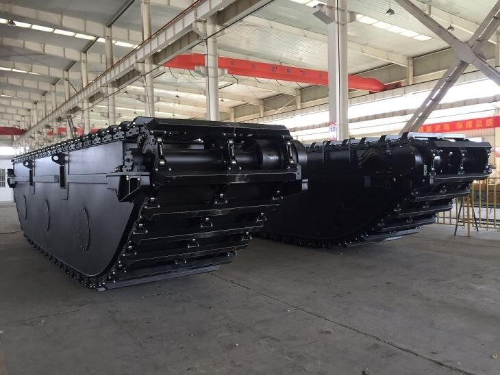 Ưu tiên xây dựng thợ đào lưỡng cư Pontoon nổi cho sông hồ đầm lầy Dredging Buggy Undercarriage Nhà cung cấp